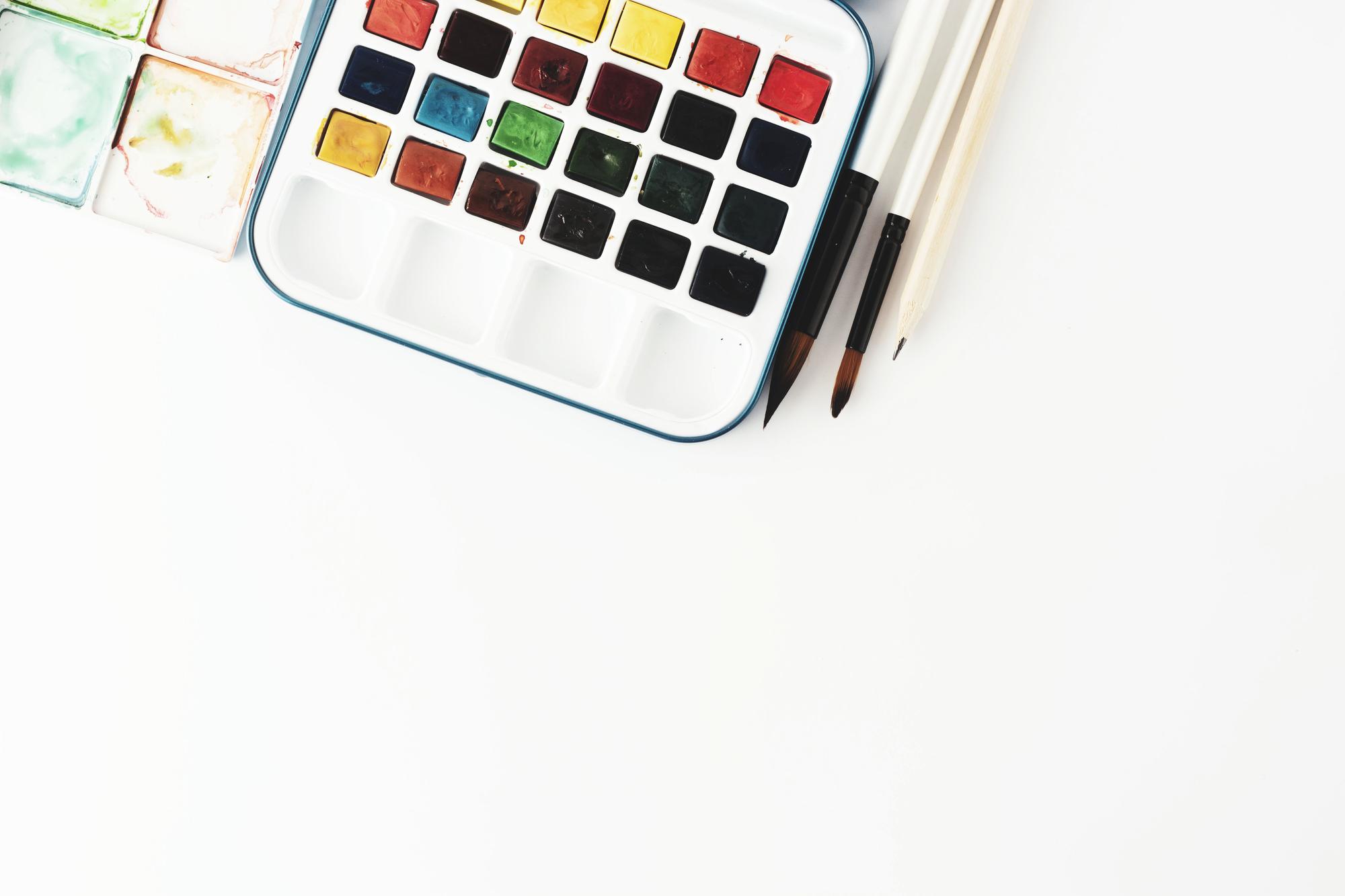 Palette of threads and tools